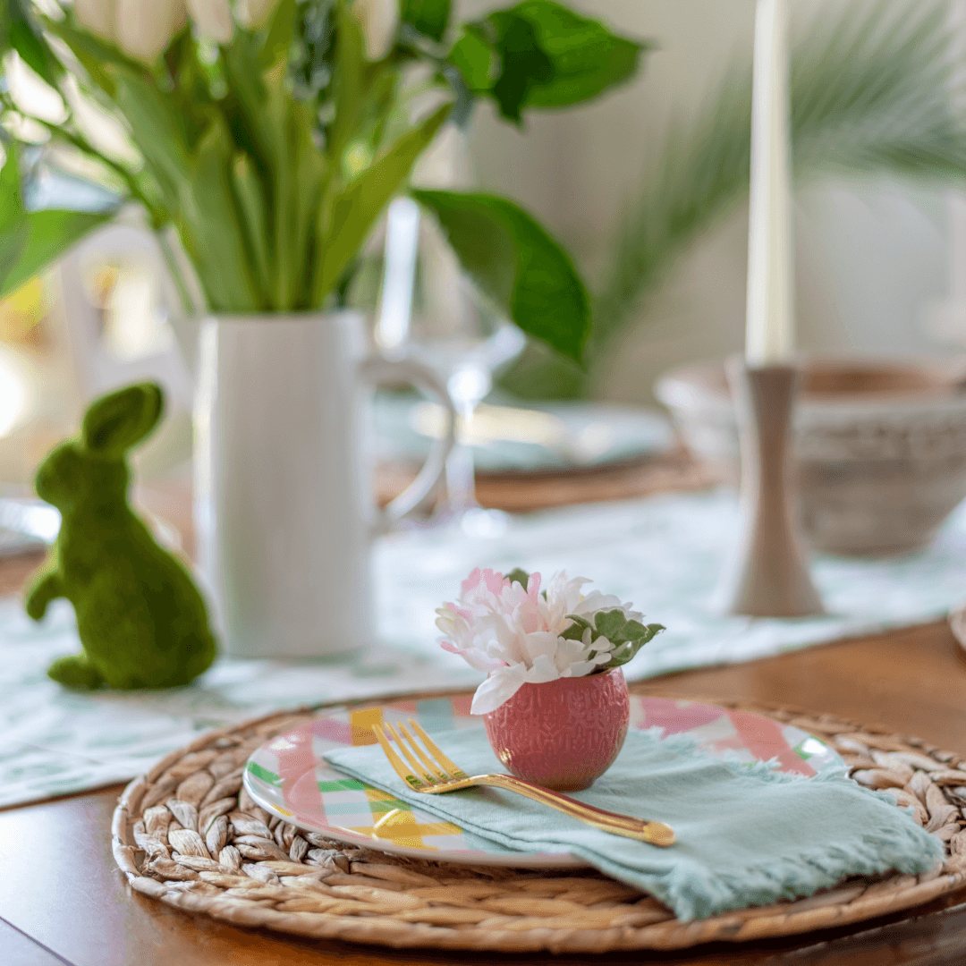 Creating That Easter Table Setting - Salads Nibbles & More