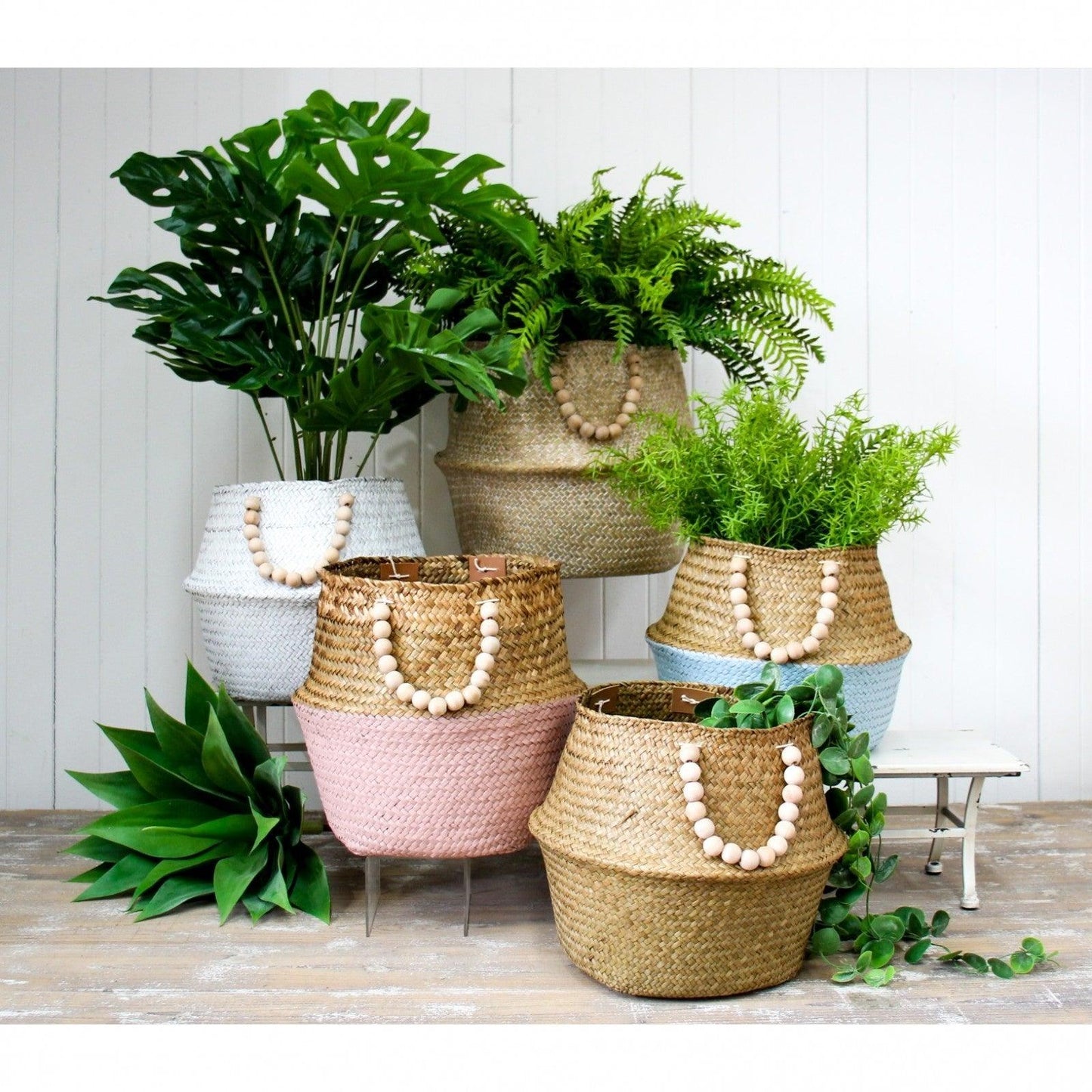 Handmade Straw Pot Plant