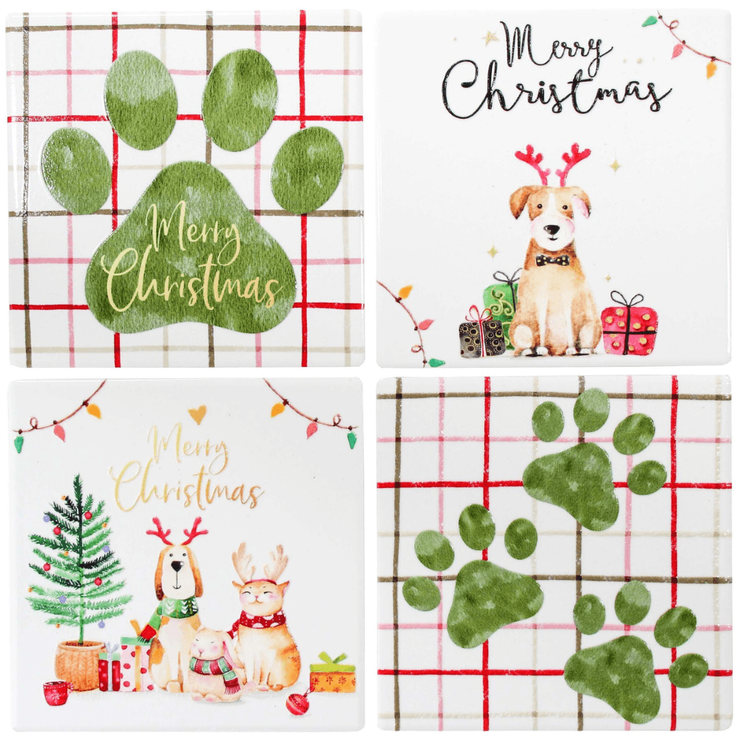 Christmas Themed Coasters 10x10cm - Salads Nibbles & More