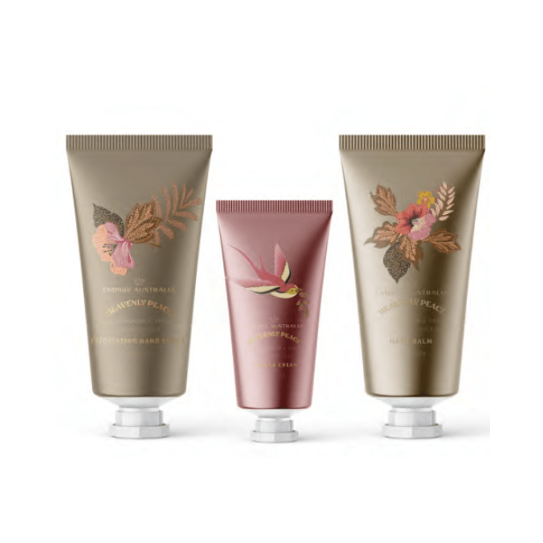 'Heavenly Peace' Rose Geranium & Vanilla Hand Cream Trio