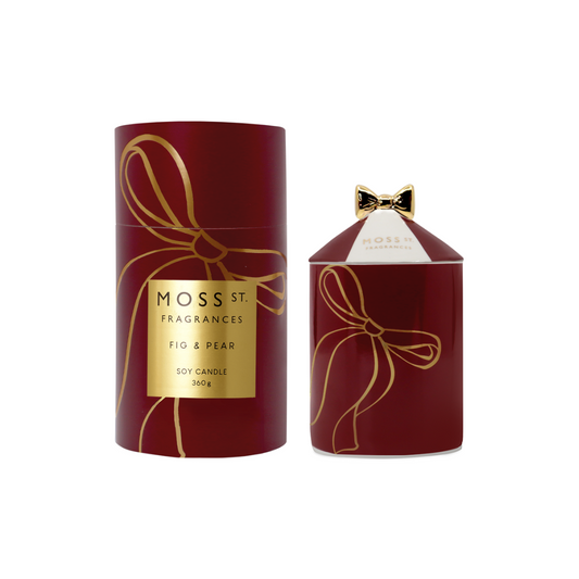 Moss St. Fig And Pear Ceramic Candle 360g