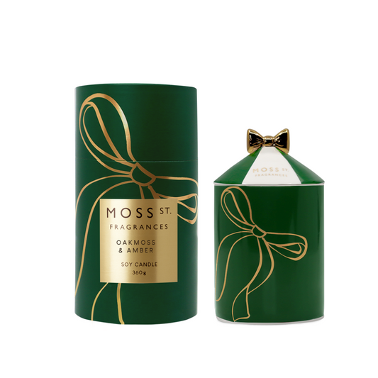 Moss St. Oakmoss & Amber Ceramic Candle 360g