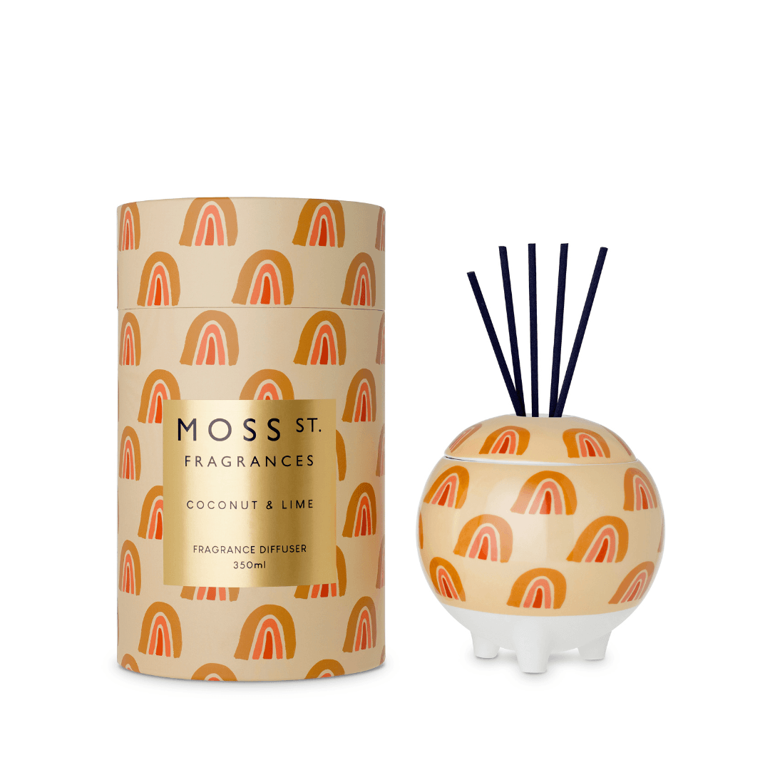 MOSS ST Ceramic Diffuser 350ml - Coconut And Lime - Salads Nibbles & More