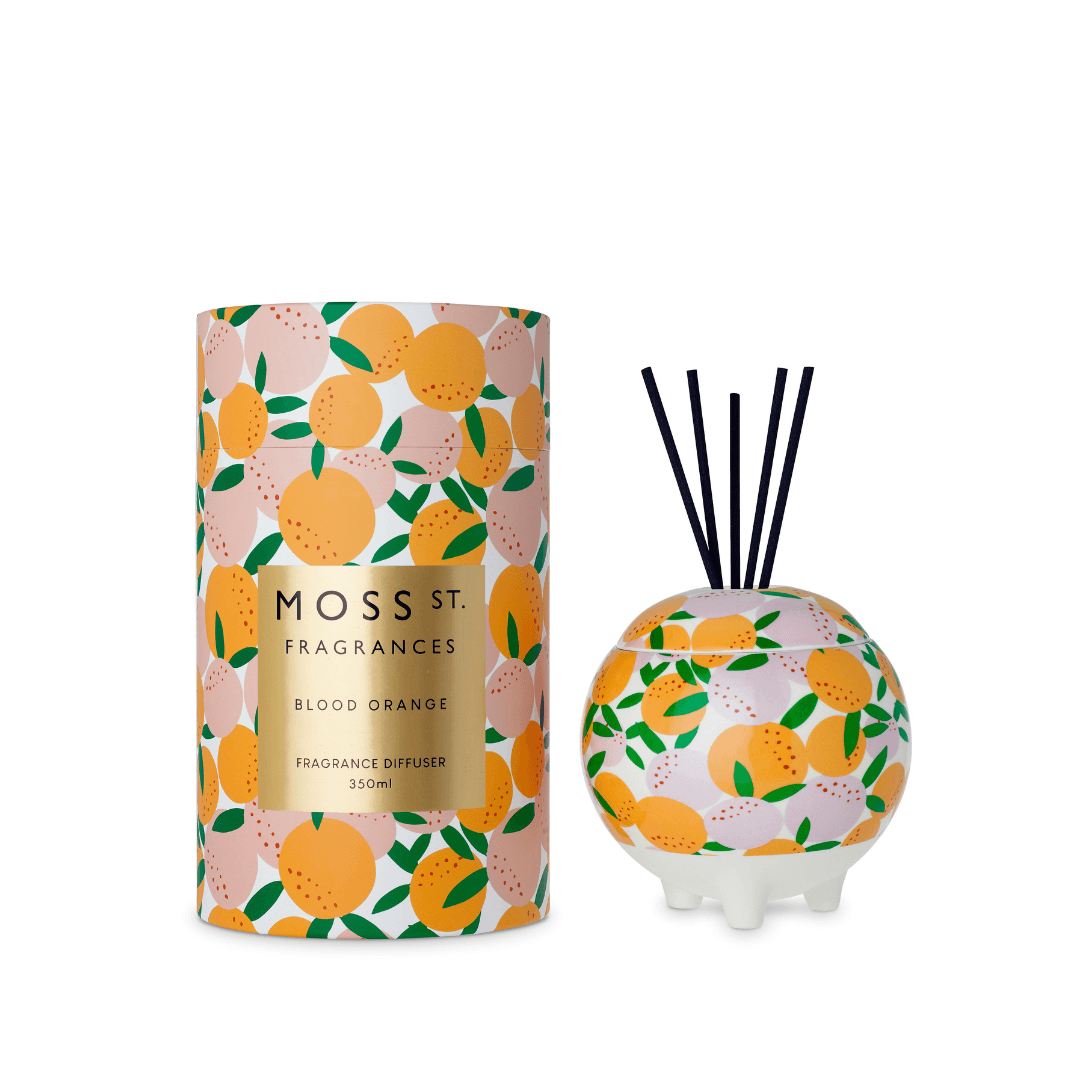 MOSS ST. Ceramic Diffuser 350g - Blood Orange - Salads Nibbles & More