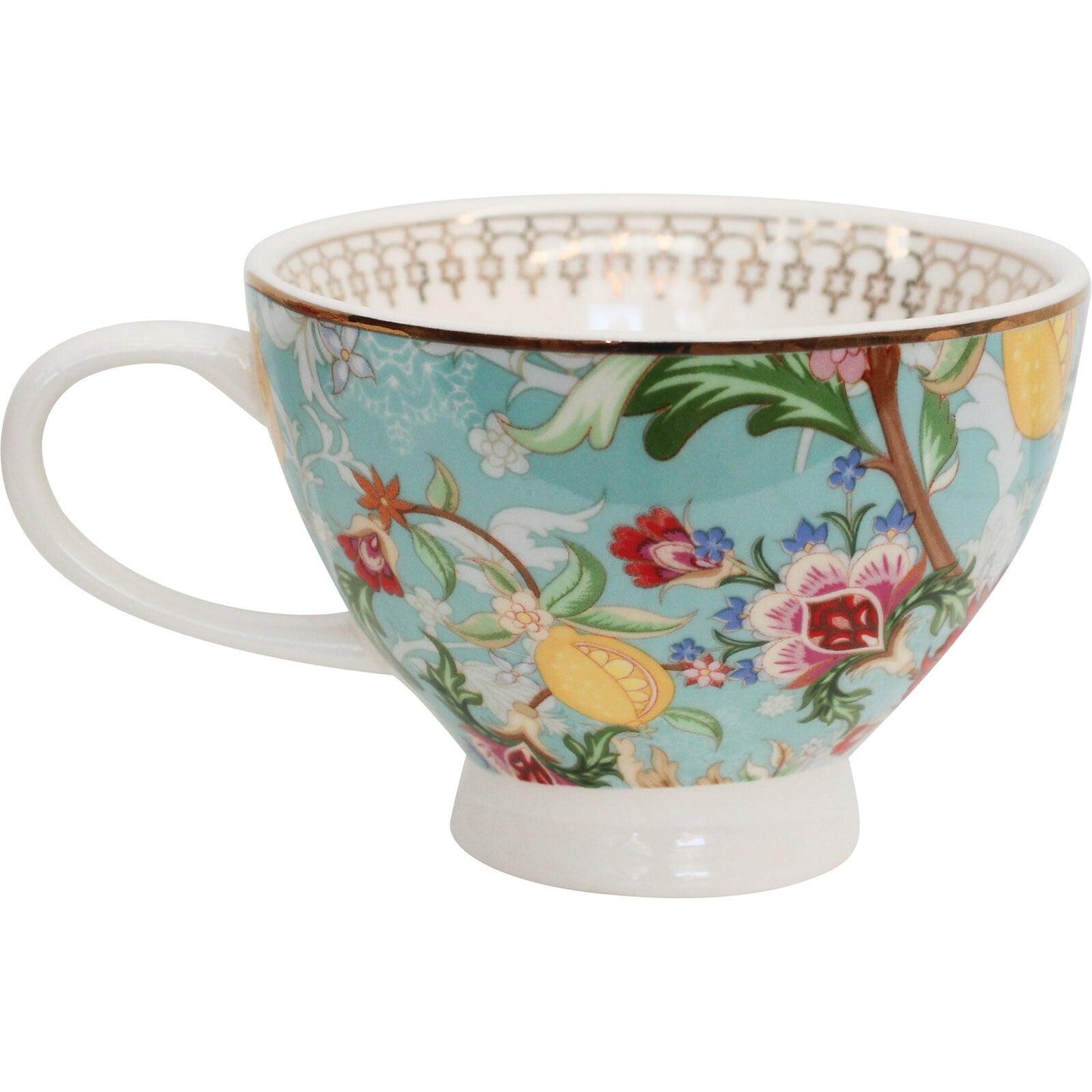 Vintage Lemon Porcelain Tea Cup - Salads Nibbles & More