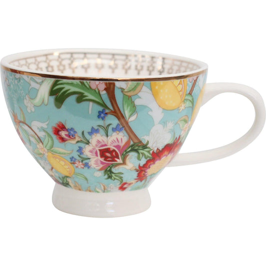 Vintage Lemon Porcelain Tea Cup - Salads Nibbles & More