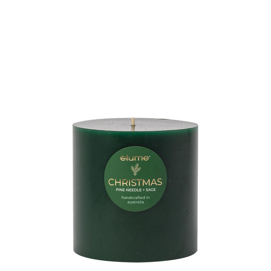 Elume Pillar Pine Needle And Sage Candle 4x4 - Salads Nibbles & More